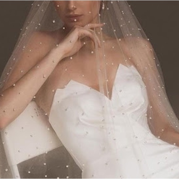 BICICI & COTY wedding dress with FREE matching cathedral pearl veil - Picture 13 of 13